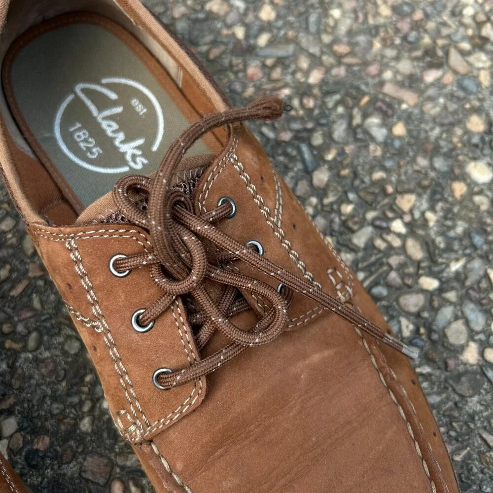 Clarks Men's Brown Armada Suede Boat Shoes Size 12 M
